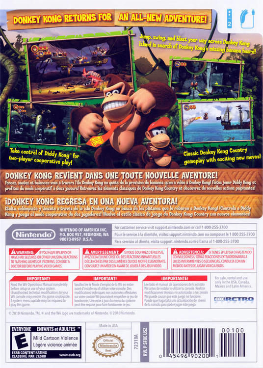 DONKEY KONG COUNTRY RETURNS (usagé)