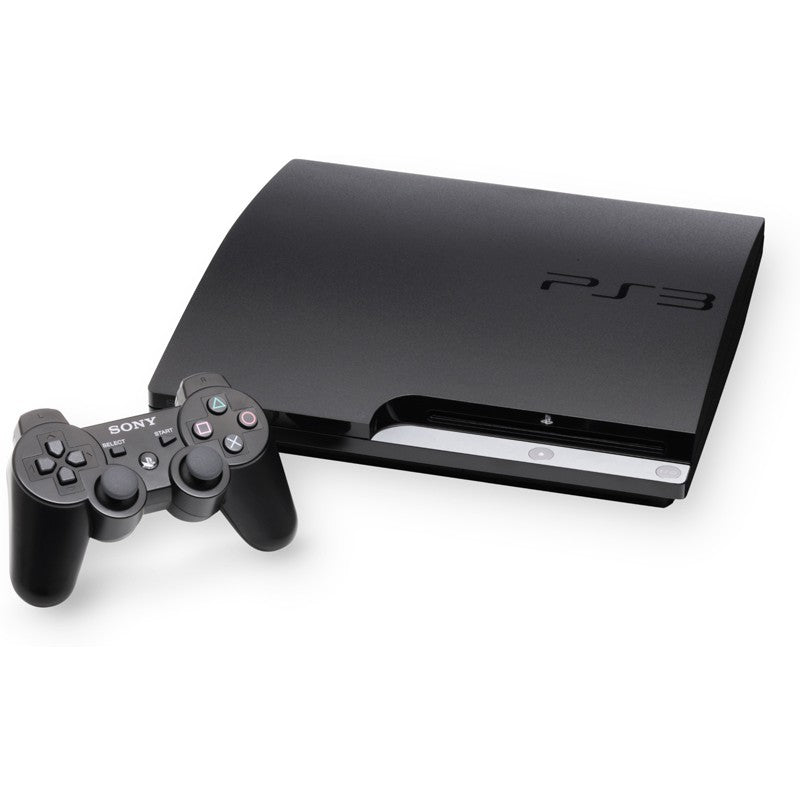 Sony PlayStation 3 modèle 2 (slim) - Noire - 320GB  ( Boîte non incluse ) (usagé)