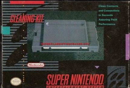 Cleaning kit for Super Nintendo (Box and booklet included) (used)