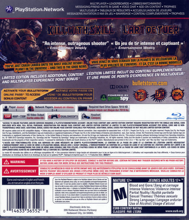 Bulletstorm [Limited Edition] (usagé)