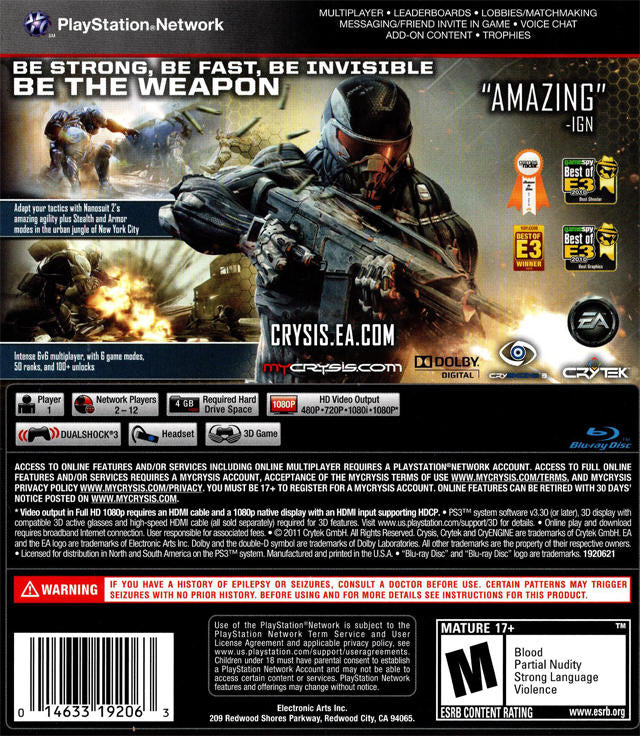 CRYSIS 2 (usagé)