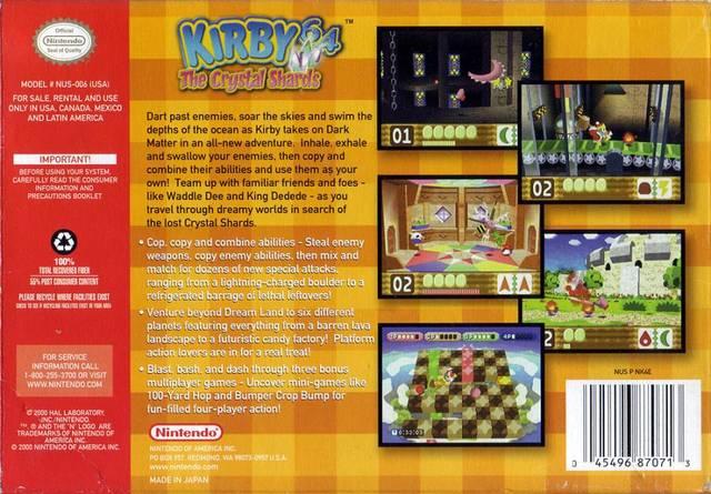 Kirby 64 - The Crystal Shards (used)