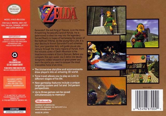 THE LEGEND OF ZELDA - OCARINA OF TIME ( Cartridge only ) (used)