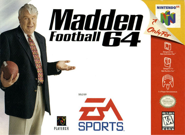 MADDEN FOOTBALL 64 (Cartridge only) (used)