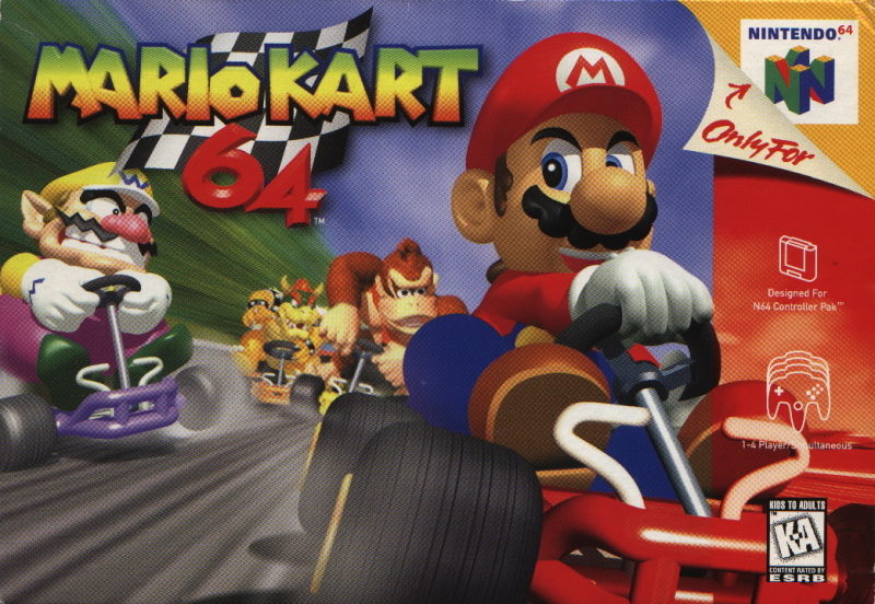 MARIO KART 64 ( Cartridge only ) ( Torn label ) (used)