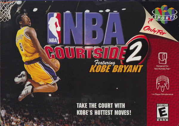 NBA COURTSIDE 2 FEATURING KOBE BRYANT  (Cartouche seul.) (usagé)