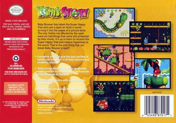 YOSHI'S STORY ( Cartridge only ) (used)