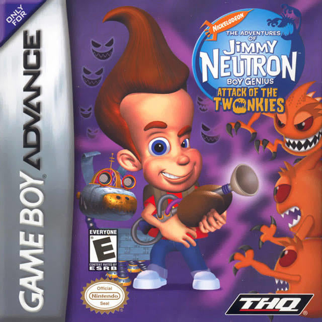 THE ADVENTURES OF JIMMY NEUTRON BOY GENIUS  -  ATTACK OF THE TWONKIES  ( Cartouche seulement ) (usagé)