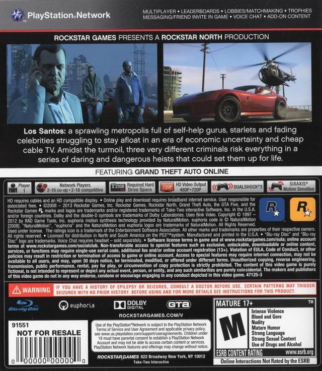 Grand Theft Auto V (usagé)