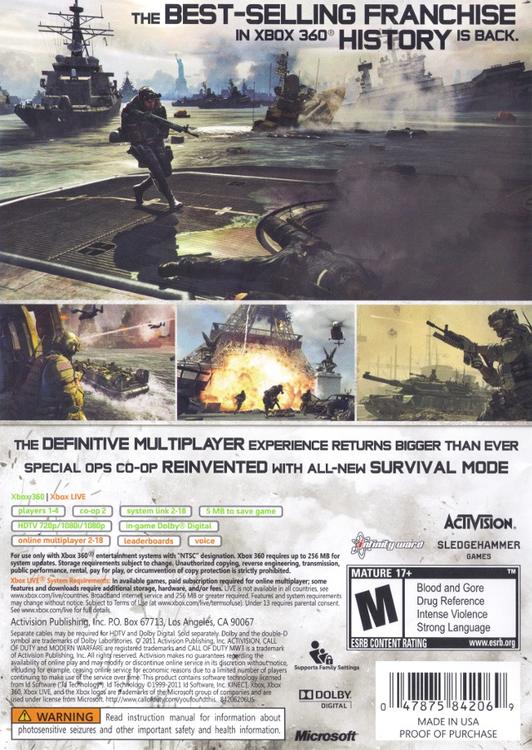 CALL OF DUTY - MODERN WARFARE 3 (VF) (usagé)