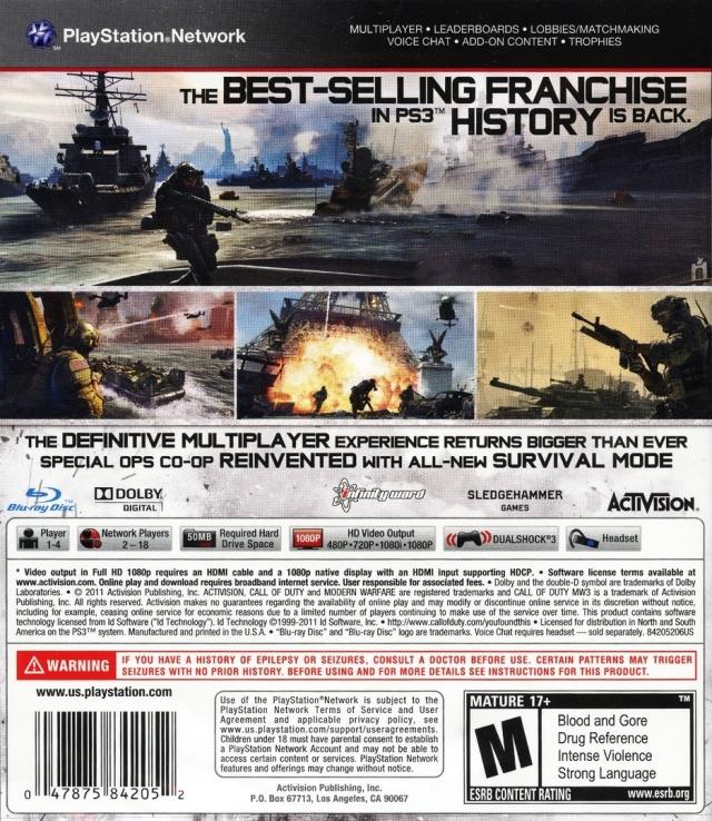 Call of Duty - Modern Warfare 3  (VF) (usagé)