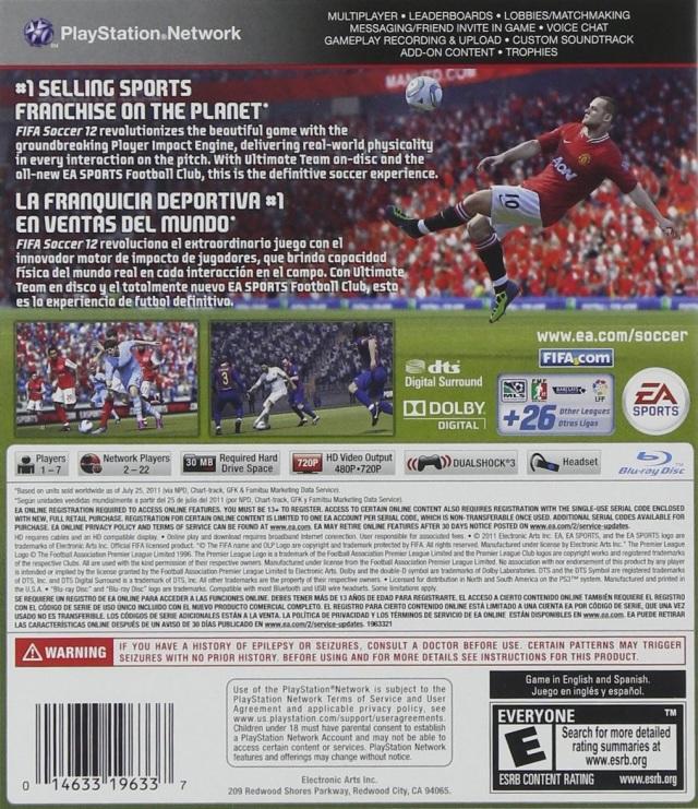 Fifa Soccer 12 (usagé)
