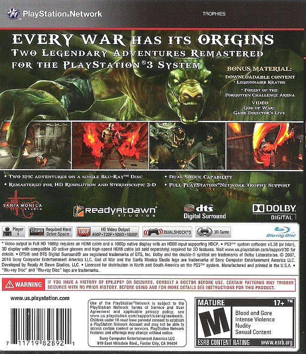 GOD OF WAR - ORIGINS COLLECTION (usagé)