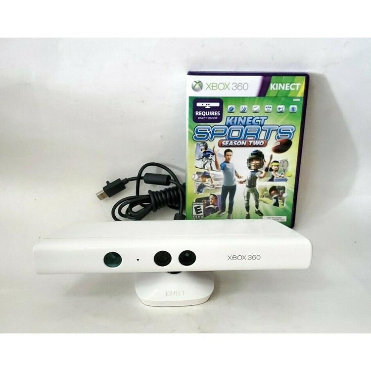 Microsoft - Capteur original Kinect  avec Kinect Adventures! - Blanc (Boîte et livret non incluse) (usagé)