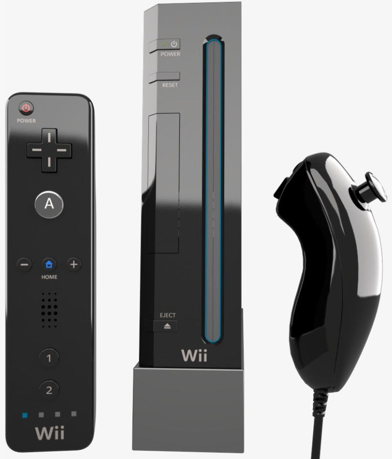Nintendo Wii - Modèle 2  -  Noire  (Boîte et livret non inclus) (usagé)