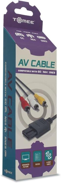 Tomee  -  Câble audio vidéo (AV) pour SNES / N64 / GAMECUBE