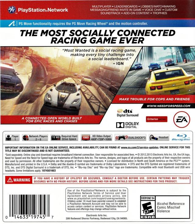 NEED FOR SPEED - MOST WANTED - LIMITED EDITION (usagé)