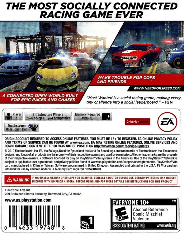 NEED FOR SPEED - MOST WANTED (usagé)