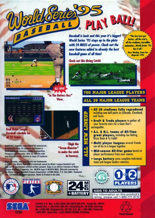 World Series Baseball '95 (used)