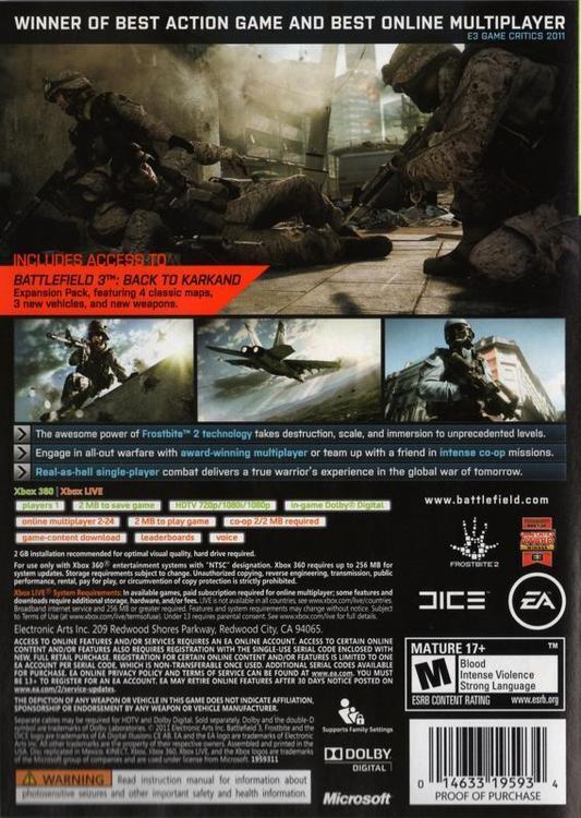 Battlefield 3 Premium Edition (usagé)