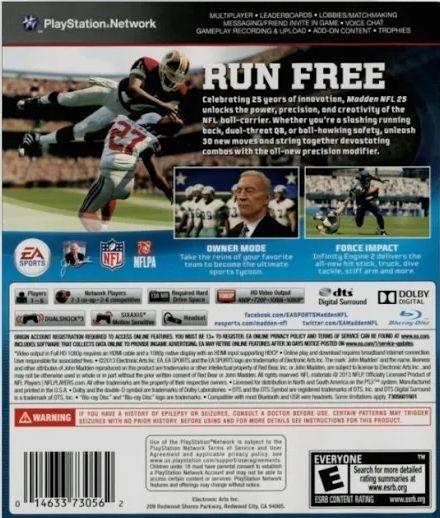 MADDEN NFL 25 (NFL 14) (used)