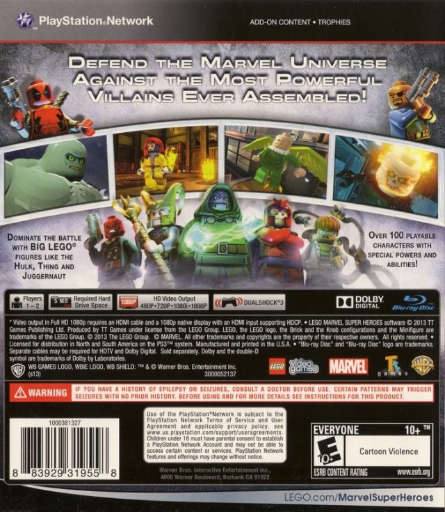 Lego Marvel Super Heroes (usagé)