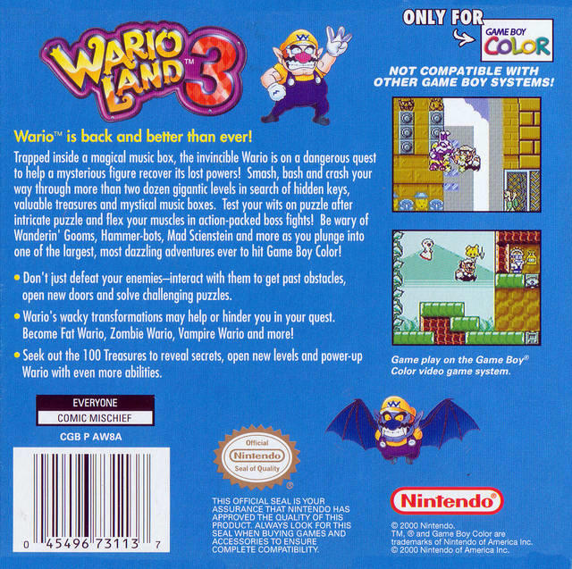 Wario Land 3 (used)