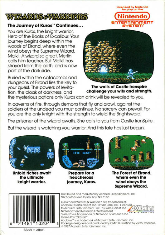 Wizards & Warriors (used)