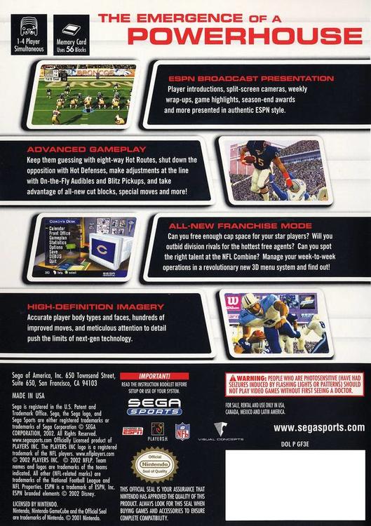 NFL 2K3 (usagé)