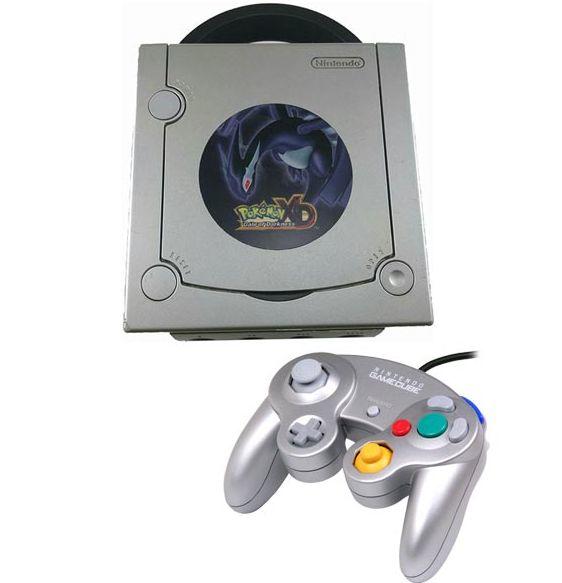 Nintendo GameCube - Platinum silver - Pokémon XD Gale of Darkness edition (used)