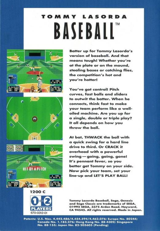 Tommy Lasorda Baseball (usagé)