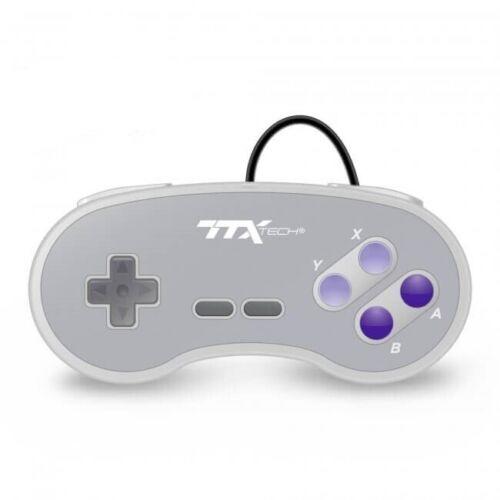 TTX Tech - 1.8 meter wired controller for Super Nintendo SNES