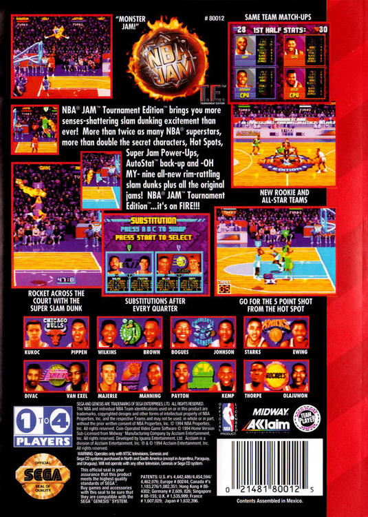 NBA JAM TOURNAMENT EDITION ( Cartridge only ) (used)