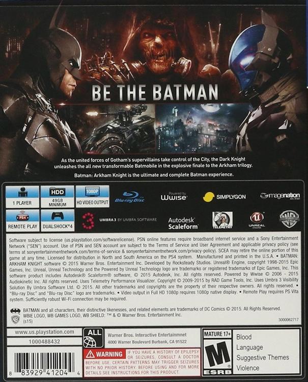 BATMAN ARKHAM KNIGHT (used)