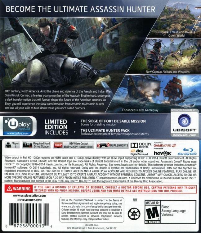 Assassin's Creed:  Rogue (usagé)