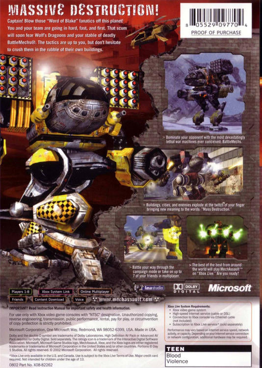 MechAssault (used)