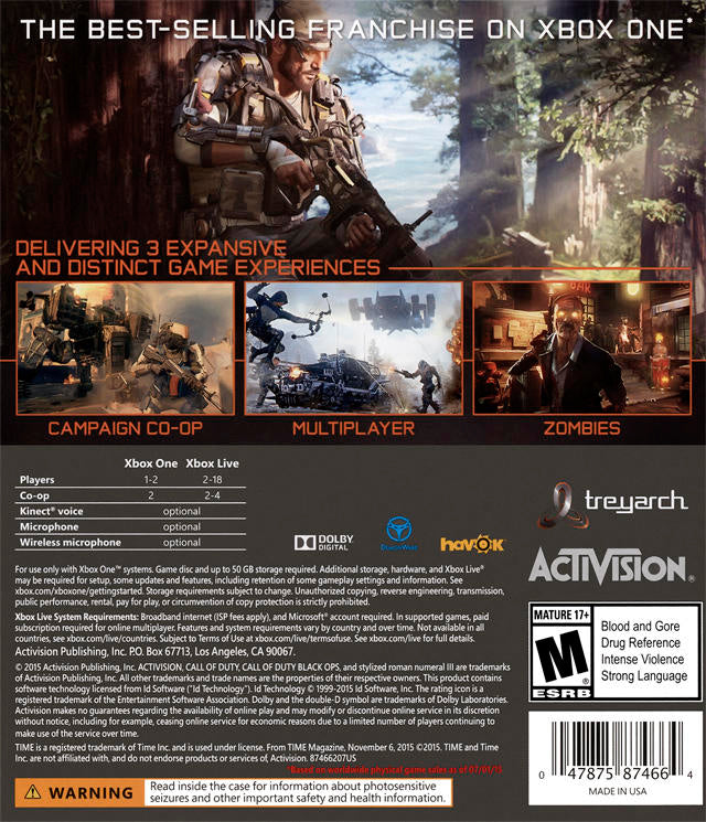 Call of Duty - Black Ops III (used)