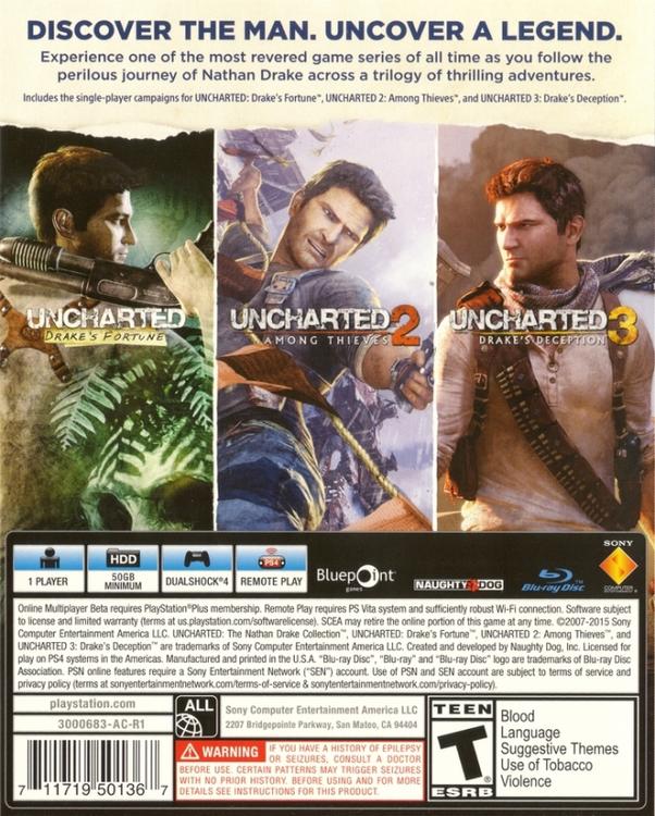 UNCHARTED - THE NATHAN DRAKE COLLECTION (usagé)