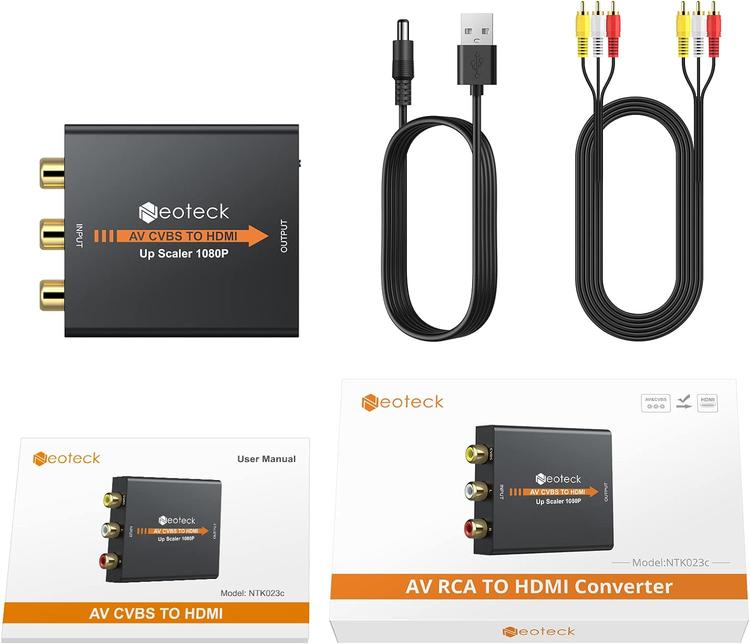 Neoteck - RCA to HDMI audio/video (AV) converter