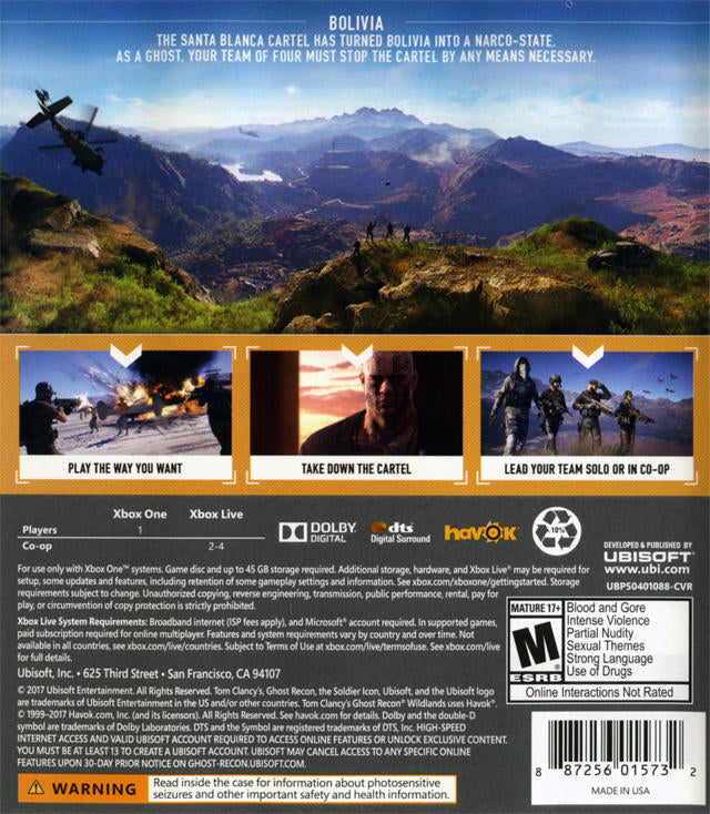 TOM CLANCY'S GHOST RECON - WILDLANDS (usagé)