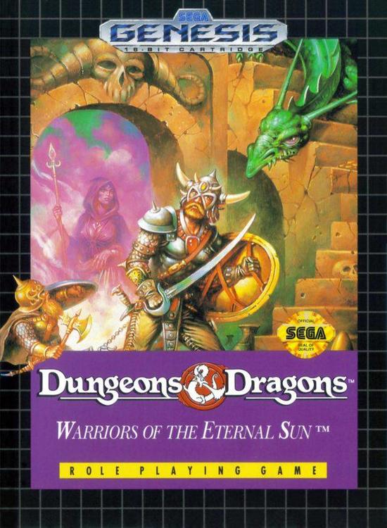 DUNGEONS & DRAGONS - WARRIORS OF THE ETERNAL SUN ( Cartridge only ) (used)