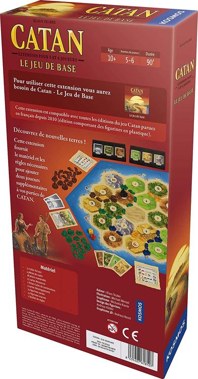 CATAN - EXPANSION 5 and 6 PLAYERS ( For the basic game ) ( FR )