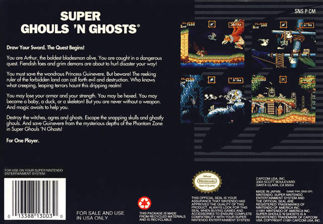 Super Ghouls'n Ghosts (used)