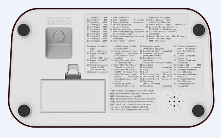 Omcor - Horloge digitale multifonctionnelle GT960 pour les échecs , les Dames, le scrable et plus encore