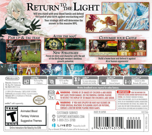 FIRE EMBLEM FATE - BIRTHRIGHT (used)