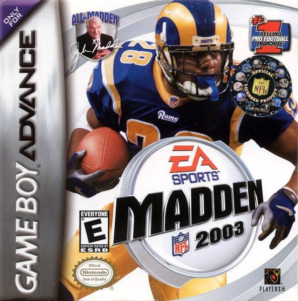 MADDEN NFL 2003 ( Cartridge only ) (used)