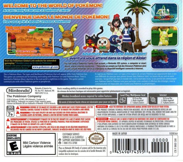 POKEMON MOON ( Cartridge only ) (used)