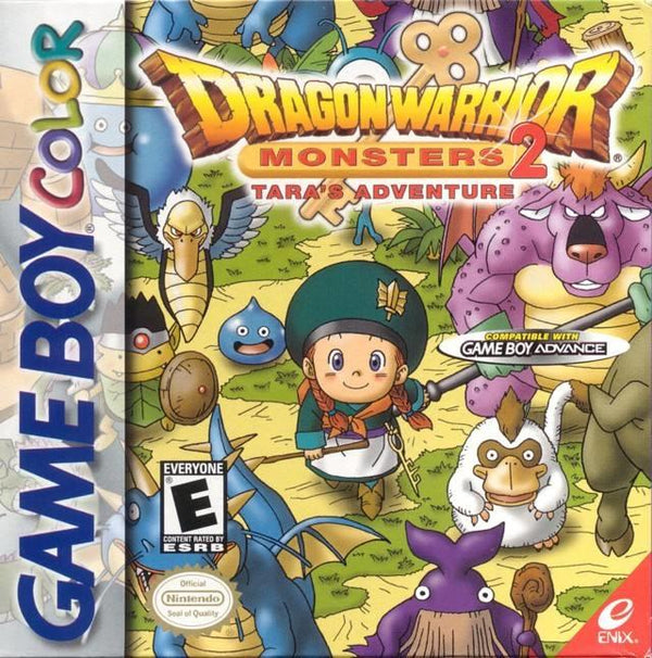 DRAGON WARRIOR - MONSTERS 2 - TARA'S ADVENTURE ( Genuine with new battery ) ( Cartridge only ) (used)