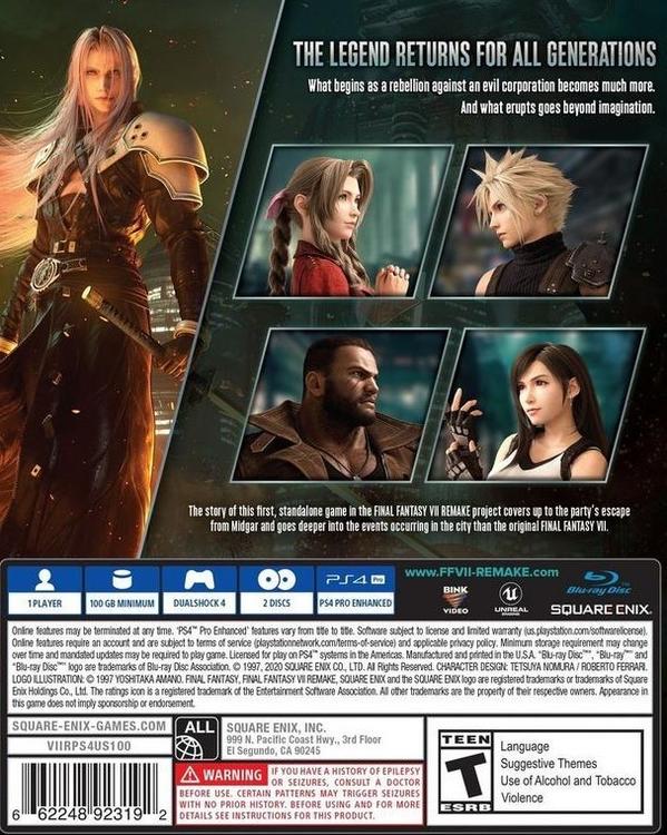 Final Fantasy VII Remake