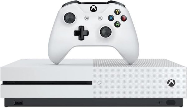 Microsoft Xbox One S - Modèle 2 (slim) - Blanche - 500GB  ( Boîte et livre non compris ) (usagé)